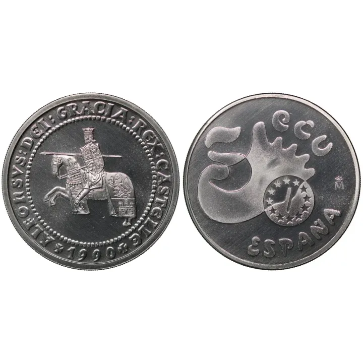 Moneda 5 ECUS1990 España