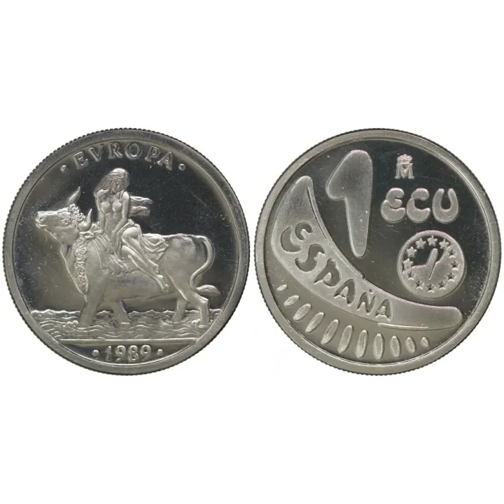 Moneda 1 ECU 1989 España