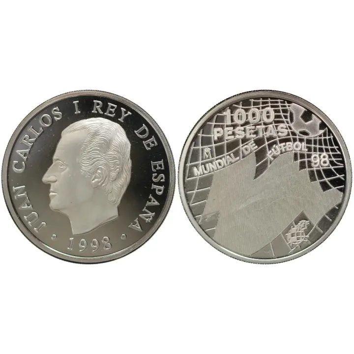 Moneda 1000 Pts. MUNDIAL DE FÚTBOL 98