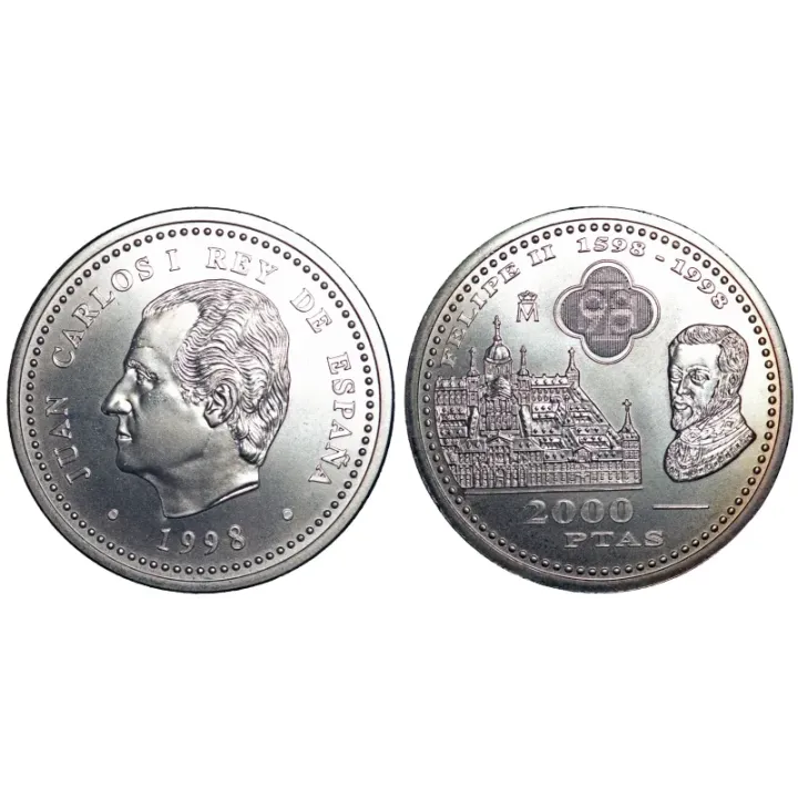 Moneda de 2000 Pts Año 1998 FELIPE II