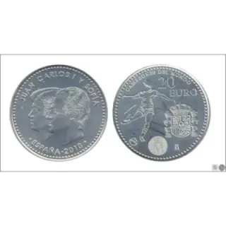 Moneda de 20 euros CAMPEONES DEL MUNDO 2010